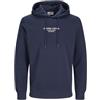 JJ REBEL JrebJeans Rebel Print Sweat Hood Noos, Sky Captain, L