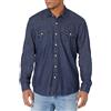 Amazon Essentials Camicia in Jeans a Maniche Lunghe con Bottoni Automatici Uomo