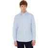 Amazon Essentials Camicia in misto lino a maniche lunghe regular fit Uomo, Blu Chiaro, XL