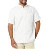 Amazon Essentials Uomo Camicia con Taschino in Tessuto Oxford Elasticizzato a Maniche Corte vestibilità Aderente