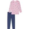 Schiesser Mädchen Schlafanzug Pyjama Lang-100% Organic Bio Baumwolle-Größe 92 bis Set di Pigiama, Violetta_181816, 140 Bambine e Ragazze
