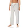 Amazon Essentials Pantaloni del Pigiama Leggeri in Spugna con Coulisse Donna, Grigio Chiaro Bianco Righe, S