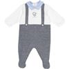 Chicco Tutina Bimbo 0-24 in Morbido Cotone con Comoda Apertura a Patello FW25 253