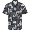 JACK & JONES Polo da Uomo Male all Over Print Joralmeria AOP Polo S, Nero, S