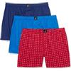 Nautica Boxer Uomo, Blue Depths/PRO Blu/Anchor Print Cerise, S
