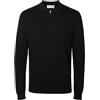 Selected Homme Slhberg LS Half Zip Polo Noos Polo Uomo (Pacco da 1)