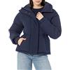 Amazon Essentials Piumino Corto con Cappuccio (Disponibile in Taglie Forti) Donna, Blu Marino, XL