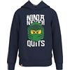 LEGO Ninjago-Felpa con Cappuccio da Ragazzo, 590, 92 cm Bambino