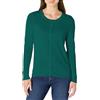 Amazon Essentials Cardigan Girocollo Leggero (Taglie Forti Disponibili) Donna, Verde Scuro, S