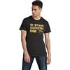 G-STAR Uomo Graphic 8 T-Shirt, Nero (dk black D14143-336-6484), L