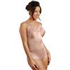 Susa Corselett ohne Bügel Classics I Korselett Damen I Shapewear Damen stark formend I Corpetto I Body mit Häkchenverschluss Formt Taille, Bauch & Po, conchiglia, 110D