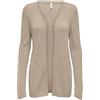 Only Onlsunny LS V-Neck Cardigan Knt Nca, Humus, S