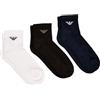 Emporio Armani Casual Cotton 3-pack Ankle Socks Confezione da 3 calzini alla caviglia Uomo (Pacco da 1)
