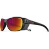 Julbo Camino Occhiali da sole, montatura nera, lenti fumé Spectron 3 con specchio rosso