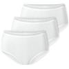 Schiesser Damen 3 Pack Maxi Slip Unterwäsche mit Hoher Taille und Spitze Baumwolle Mix-Multipacks Mutande da Uomo, Bianco_182909, 46 Donna