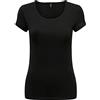ONLY Onllive Love S/S O-Neck Top 2pack Noos T-Shirt Donna (Pacco da 2)