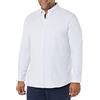 Amazon Essentials Camicia a Maniche Lunghe in Tessuto Oxford Elasticizzato dalla vestibilità Standard (Disponibile in Taglie Extra Forti) Uomo, Azzurro Polvere Righe Verticali, XL