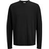 JACK & JONES Jjesummer Knit Crew Neck SN, Nero, XS