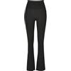 Urban Classics Ladies Organic Stretch Jersey Bootcut Leggings Donna Leggings Nero