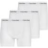 Calvin Klein Uomo Pantaloncini Boxer Confezione da 3 Intimo, Bianco (White), S