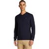 Tommy Hilfiger Uomo Pullover Essential Cotton Scollo a V, Blu (Desert Sky), XS