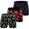 FREEGUN Boxer da Uomo in Cotone, Mutandine da Uomo, ipoallergeniche e morbide, Confezione da 3, Rosso Lb, L
