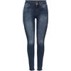 Only ONLBLUSH Jeans a Vita Media Skinny Fit, Blue Black Denim, (XL) W x 30L