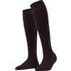 FALKE Donna Softmerino W Kh lana cotone al ginocchio tinta unita, Rosso Barolo 8596, 39-40