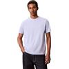 Calvin Klein Maglietta Classica da Uomo SS Badge 30S Jersey Lv04Rc272G, Viola (Blu Casual), XXL