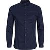 Jack & Jones Jjprparma Shirt L/S Noos Camicia, Blu (Navy Blazer), XXL Uomo