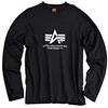 Alpha Industries Basic T a Maniche Lunghe per Uomo Black