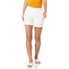 Amazon Essentials Pantaloncini Chino Cachi a Vita Media vestibilità Aderente, Interno Gamba 13cm (Disponibili con Taglio Dritto e Curvy) Donna, Bianco, 54