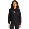 Calvin Klein Donna Felpa con Cappuccio Gradient con Cordoncino, Nero (CK Black), XXL