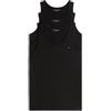 Tommy Hilfiger Uomo Canotte Confezione da 3 Scollo Rotondo, Nero (Black/Black/Black), XXL