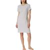 Schiesser Casual Essentials Camicia da Notte, Grigio Argento-Mel_181251, 48 Donna