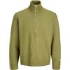 JACK & JONES Knit Half Jornorrebro-Maglia a Mezza Zip SN, Olive Drab, L Uomo