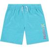 Hurley Costume da Bagno Pull-On Stampato Bambino, Blu, 5-6 Anni