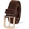 Amazon Essentials Cintura Tubolare Elasticizzata Uomo, Marrone, 105