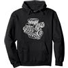 Tshirt Shirt T-Shirt Pullover Hoodie Swe Motorblock - Maglietta con Motivo Motore Auto, Stampa Felpa con Cappuccio, Unisex per Adulti, Nero, M