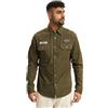 Brandit Luis Vintage Shirt Long Sleeve, Color: olive, Size: 4XL