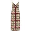 ONLY Onlnova Life Elite Jules Long Dress AOP, Equestrian Red, S