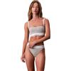 Calvin Klein Donna Bralette Lightly Lined a Fascia, Grigio (Grey Heather), XL