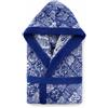 Top Towel Steel - Accappatoio Jacquard con Cappuccio - 100% Cotone 500 g/m² - Finitura Velluto Ultra Morbida - Alta Capacità di Assorbimento