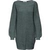 JdY JDYWHITNEY Megan L/S Boat Dress Knt Noos, North Atlantic/Detail:w Black Ply, XL