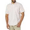 Amazon Essentials Camicia a Maniche Corte in Popeline Elasticizzato (Disponibile in Taglie Extra Forti) Uomo, Rosa Righe, XXL