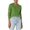Amazon Essentials Maglione Girocollo in Cotone 100% Lavorato a Trecce, Vestibilità Classica Donna