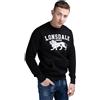 Lonsdale KerkSBROOK - Felpa da Uomo, Taglia XL, Colore: Nero