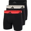 adidas Boxer Brief (3pk) -Active Flex Cotton-Bequeme Unterwäsche Pantaloncini, Assorted_4am004, S Uomo