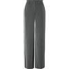PIECES Pantaloni da Donna a Gamba Larga PCKAMIL, Grigio Scuro mélange, XS x 30L