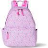 Amazon Essentials Zainetto per la Scuola in Nylon Unisex Bambini e Ragazzi, Lilla Ditsy Floreale, Taglia unica